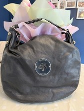 Mulberry Large Daria Grey Hobo Bag