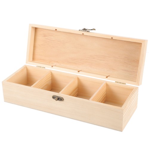 Wooden box slot - wooden, 4-slot