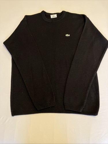 Black lacoste woolen jumper - lacoste,