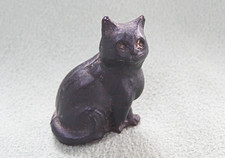 Antique Black Cat Czech Glass