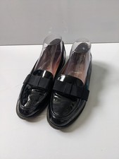 Russell & Bromley DOWNTON Ladies Black Patent Leather Bow Loafer EU40.5 UK7.5