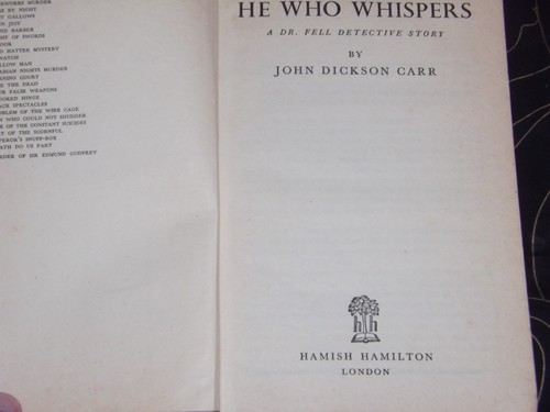 Who whispers john - he,