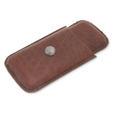 Sports Balls Brown Leather Cigar Case Smoking Gift