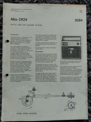 Alba model r29 cassette - alba,