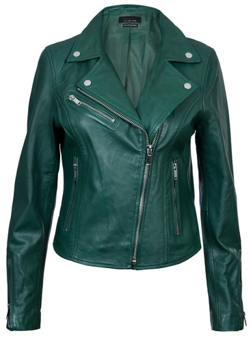 Ladies leather jacket - leather,