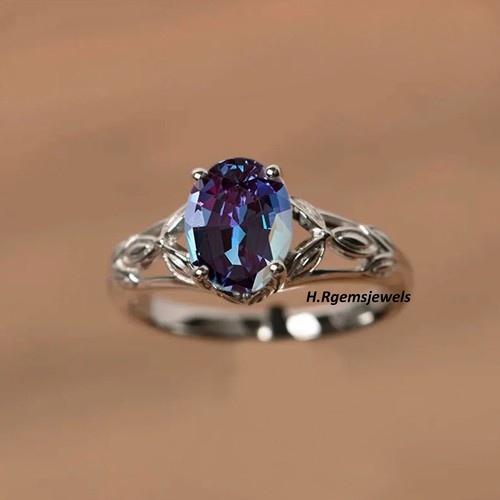 Alexandrite wedding ring - alexandrite,