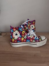 Womens Floral Converse Platform Marimekko Rare Uk 6 Authentic