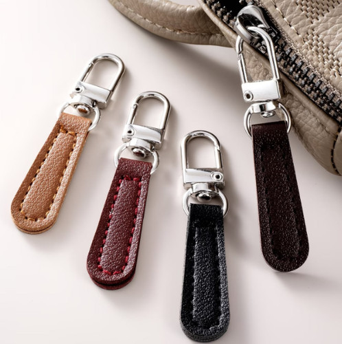 Zipper pull tab leather - zipper,