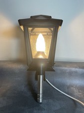 Black Steel Outdoor Lamp. Pre Owned 