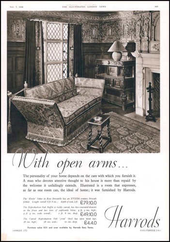 1936 advertising harrods - 1936,