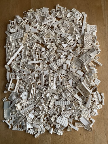 Lego white 1kg bulk bundle - 1kg,