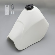 Plastic Fuel Gas Petrol Tank - White For Kawasaki KLR 250 KL 250 D 1985 - 2005#