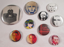 Gary Numan 10 X Vintage Early 80s Pin Button Badges Post Punk New Wave Synth