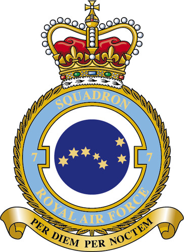 Squadron raf badge patch - 7,