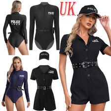 UK Womens Police Costume Cosplay Halloween Dirty Sexy Cop Uniform Police Outfits