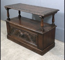 Victorian Carved Oak Monks