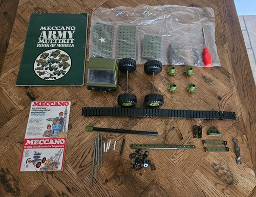 Military meccano set unboxed - meccano,