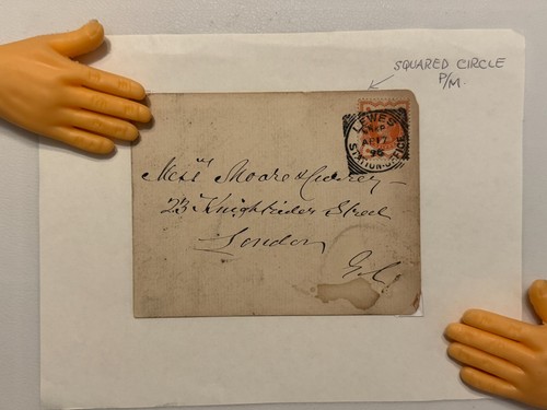Victorian postal cover qv - cover,