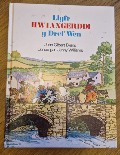Welsh language kids book - language, llyfr
