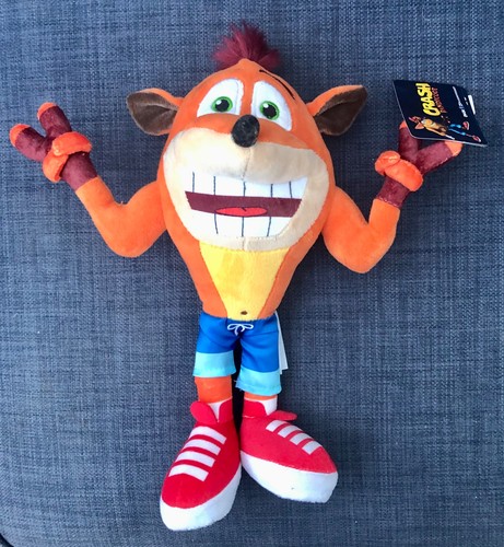 Crash bandicoot plush soft - bandicoot, 12"