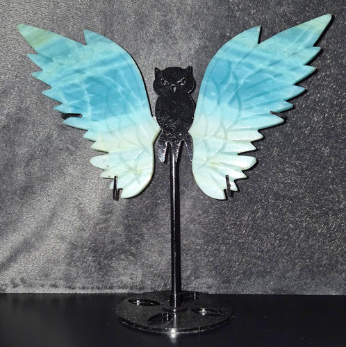 Caribbean calcite owl figurine - caribbean,