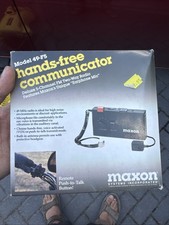 Vintage Maxon Hands Free Communicator 49-F5 5 Ch 2 Way FM Radio w Earphone Z5