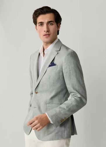 Men hackett linen - linen, delave