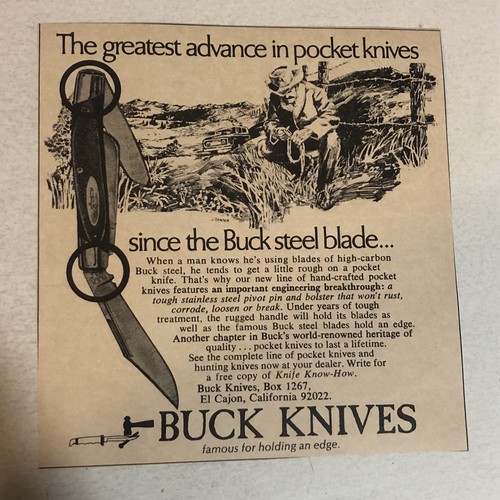 1982 buck knives - knives, vintage