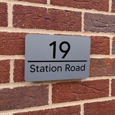 Custom Modern House Sign