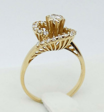 Diamond Ring Designer Solitaire Pave 0.75 Carats 18ct Gold SIZE Q1/2 BA122