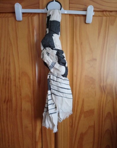 Matalan black cream scarf - matalan,