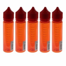 60ml red with scale pet - with, empty