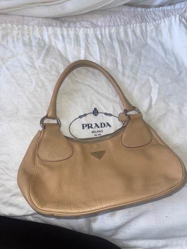 Prada handbag beige leather