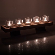 5 Pcs Tealight Candles Glasses