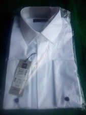 M&S Men's White Shirt Slim Fit