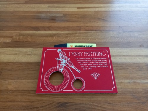 Penny farthing coin - farthing,