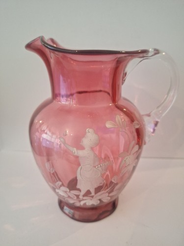 Antique mary gregory cranberry - antique,