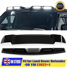 Rear Spoiler + LED DRL Roof Top Light Bar 20+ For Land Rover Defender 90 110 130