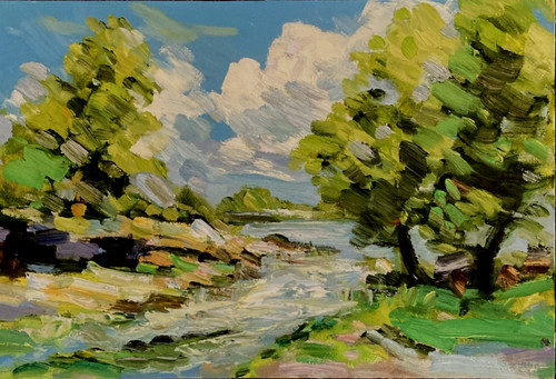 Landscape windy day - landscape, a