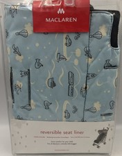 Maclaren Reversible Buggy Seat Liner Fits Mackaren Umbrella Fold Buggys  Blue