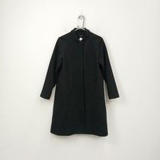 COS Coat Size 8 Womens Black Wool Cashmere Blend Button Collar WRDC-EP