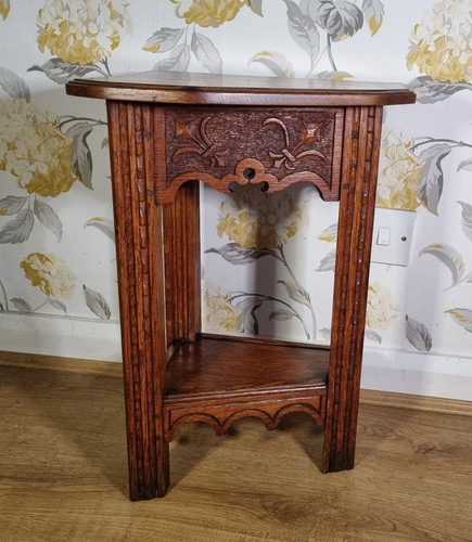 Small antique solid oak corner - solid,