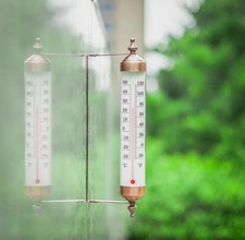 Outdoor thermometer outside - outdoor,