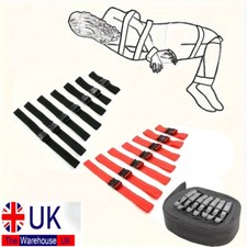 7pcs Nylon Straps Bondage Full Body Harness Restraints Belts Slave Roleplay BDSM