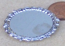 Dolls house silver metal - silver,