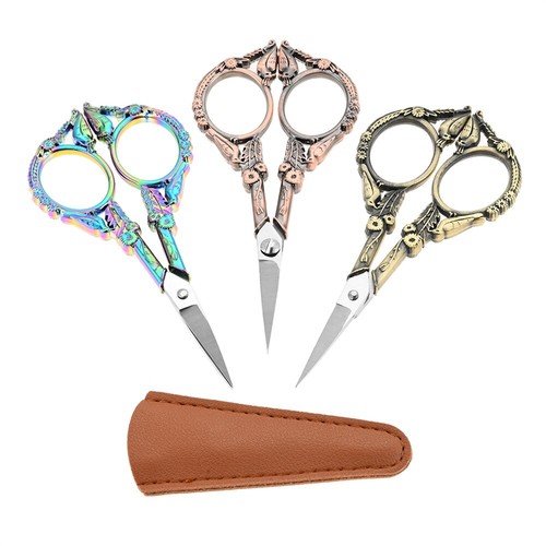 Retro embroidery scissors - embroidery, with