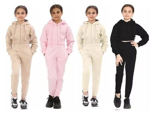 Girls tracksuit set crop - girls,