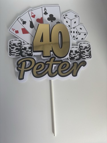 Casino cake topper - casino,