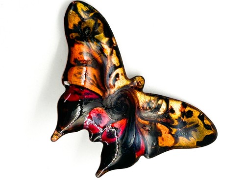 Vintage glazed ceramic enamel - glazed,