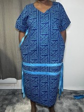 Original African Ankara Dress for Women. Short Dress Free Size Side Pocket. New